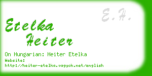 etelka heiter business card